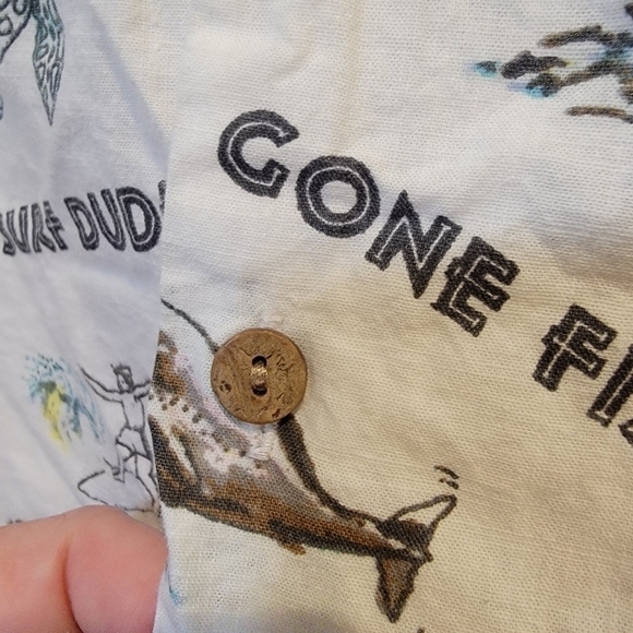 H & M Hawaiian Shirt Button Down short sleeve Tropical Surf Beach Size M - Picture 6 of 13